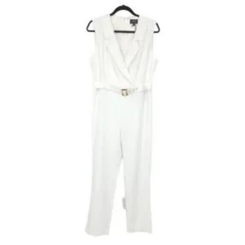 Bardot Size 8 Pantsuit White